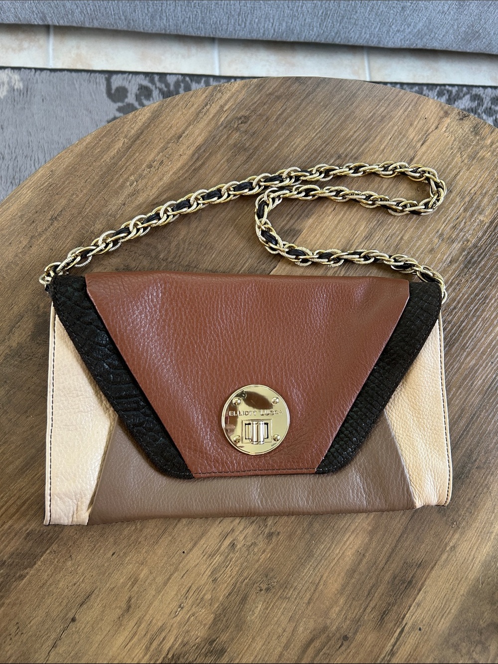 Elliott Lucca Color-block Shoulder Bag/Clutch